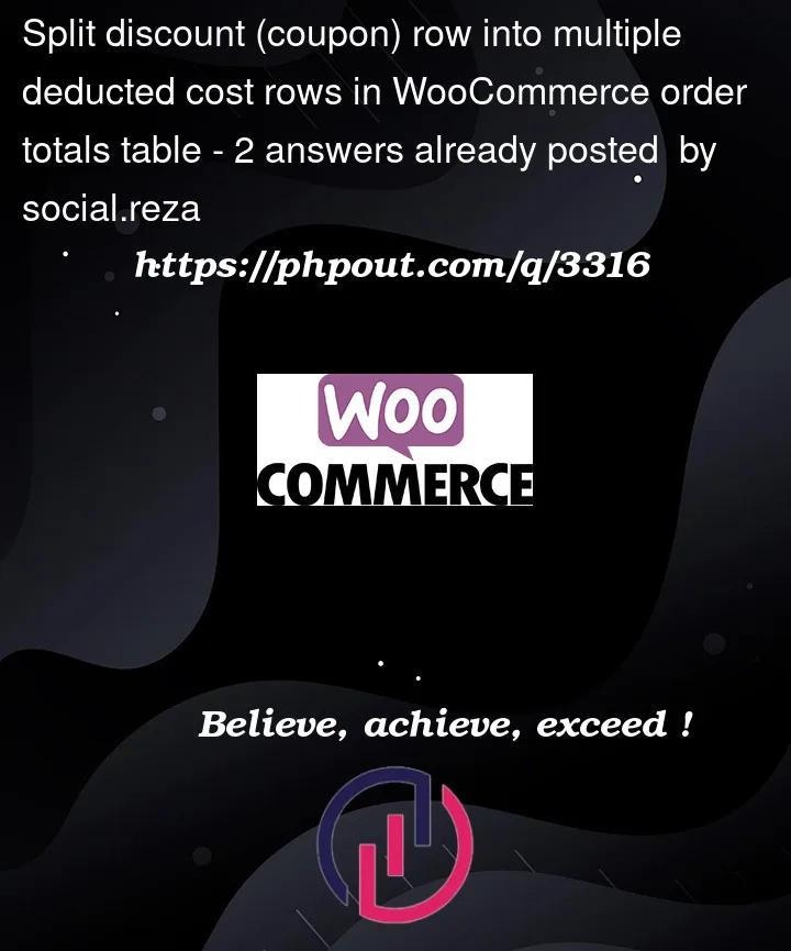 Question 3316 in Woocommerce