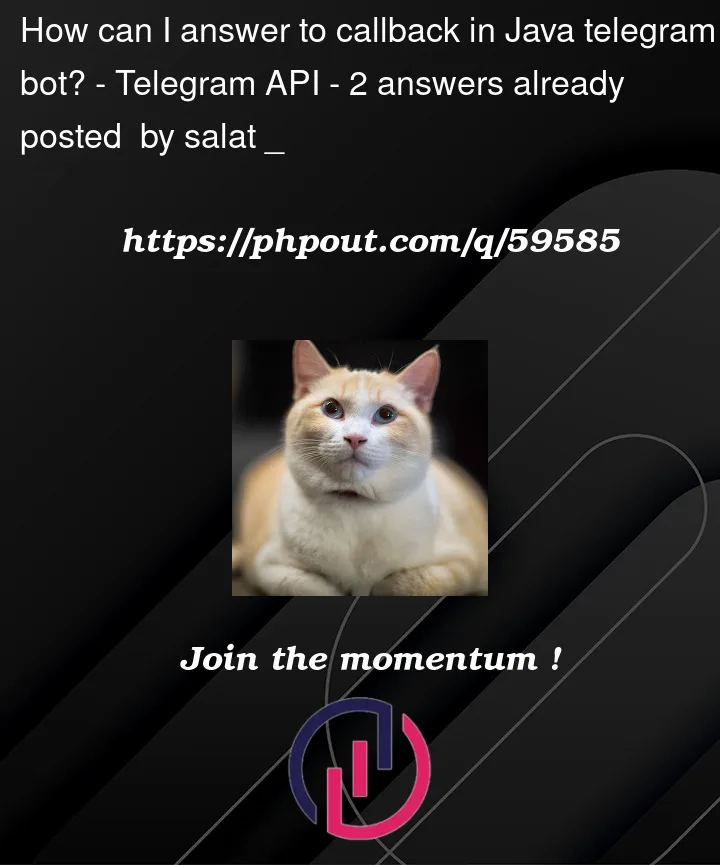 Question 59585 in Telegram API