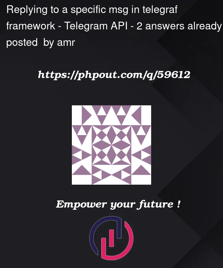 Question 59612 in Telegram API