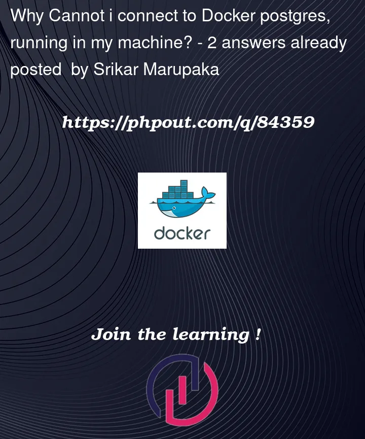 Question 84359 in Docker