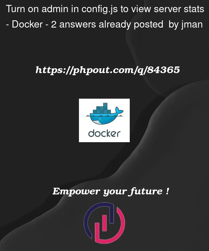 Question 84365 in Docker