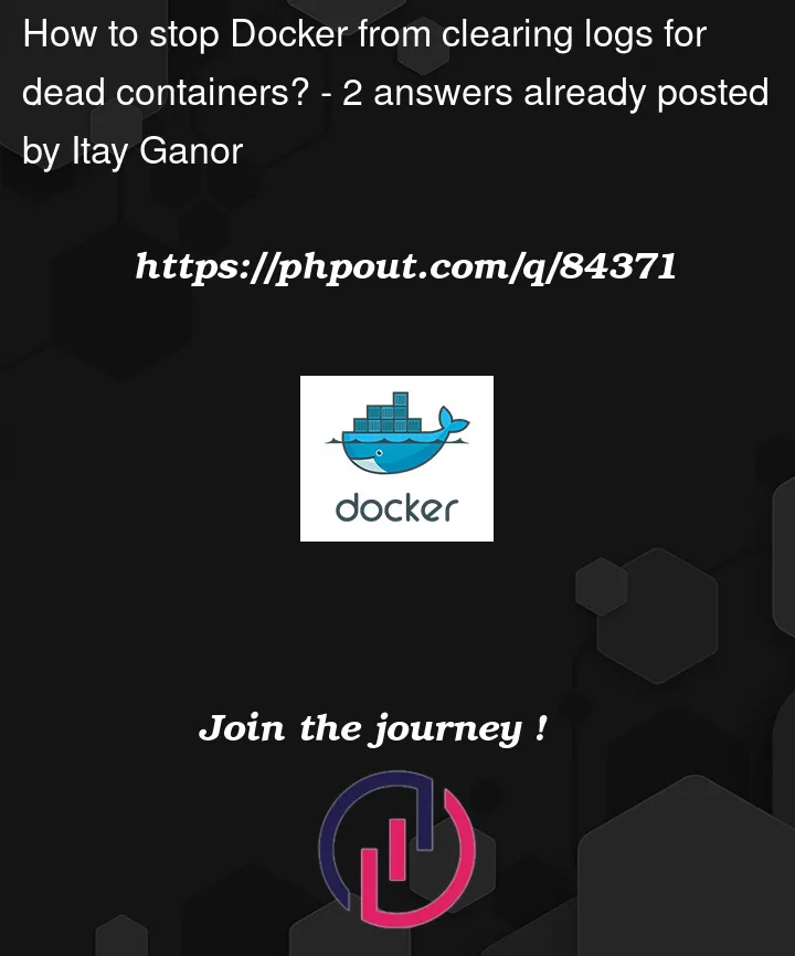 Question 84371 in Docker