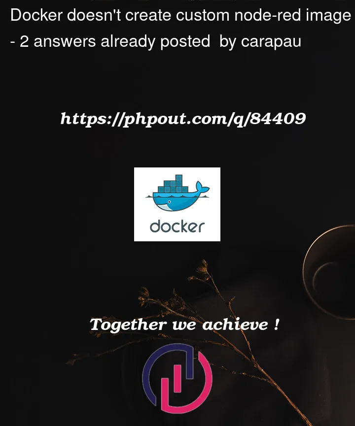 Question 84409 in Docker