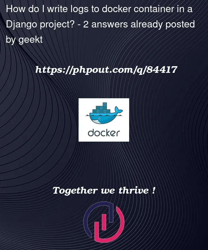 Question 84417 in Docker