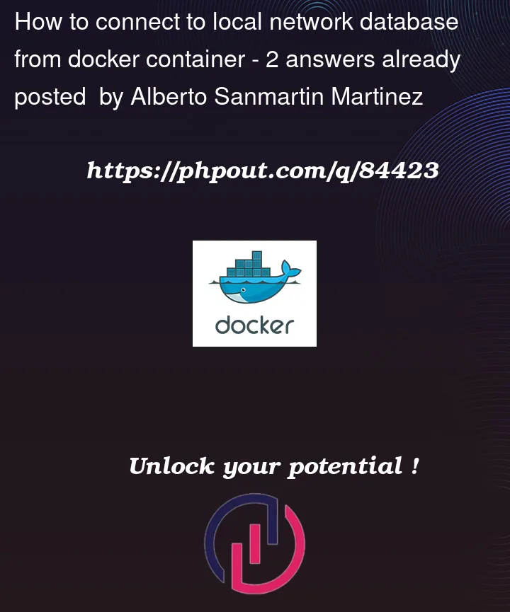 Question 84423 in Docker