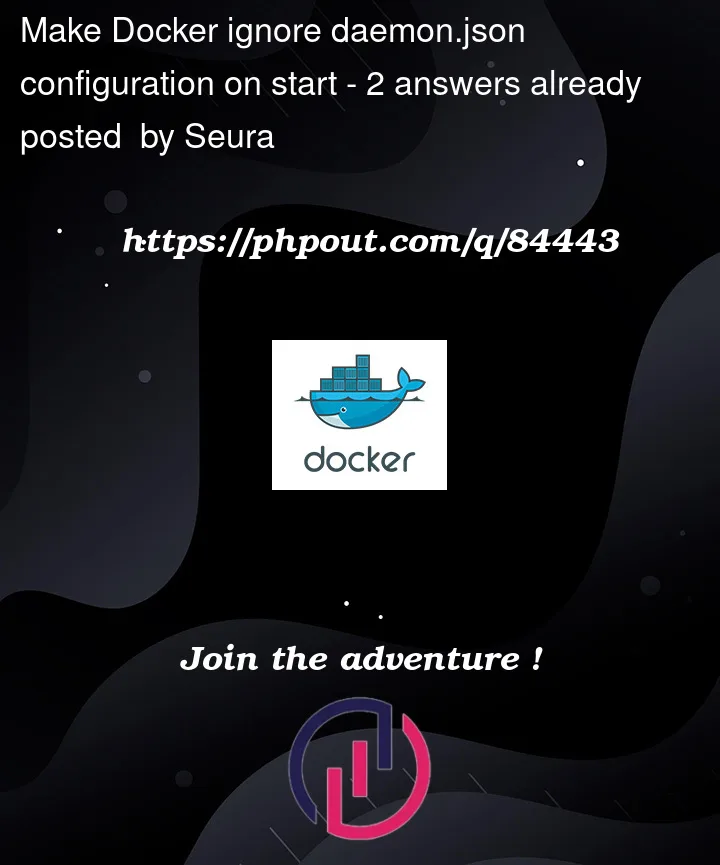 Question 84443 in Docker