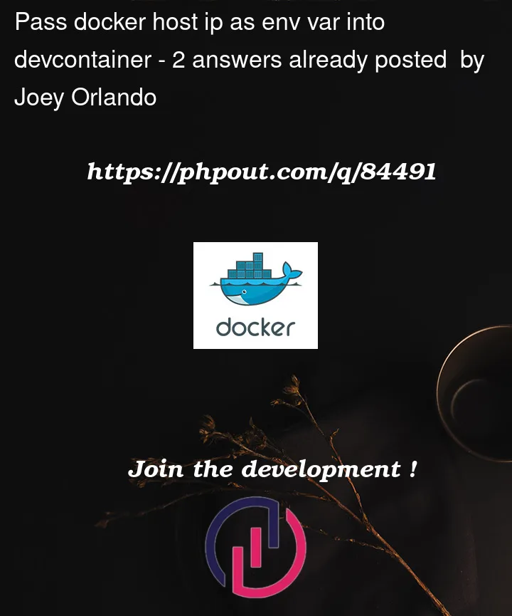 Question 84491 in Docker