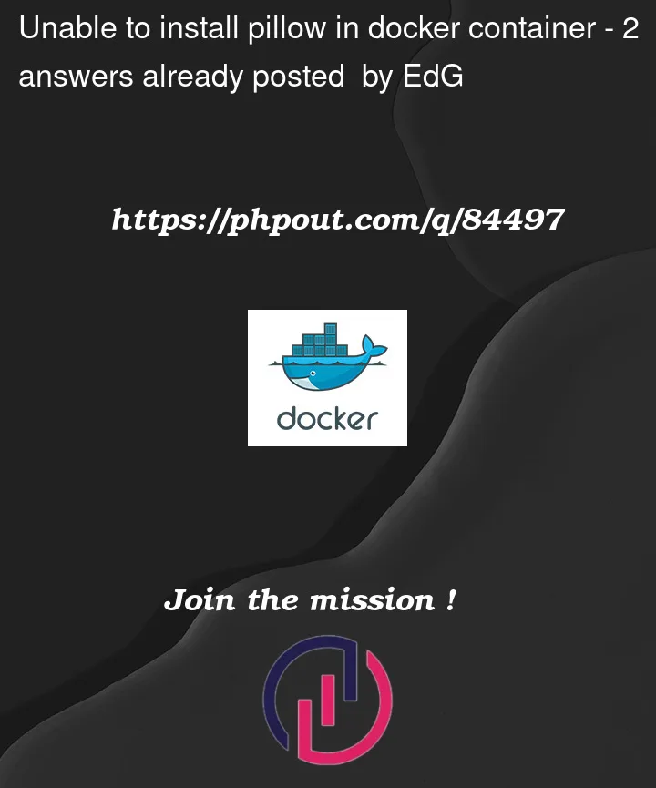 Question 84497 in Docker