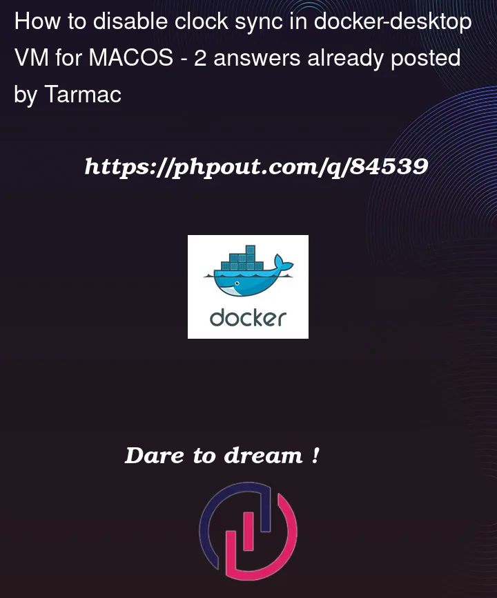 Question 84539 in Docker