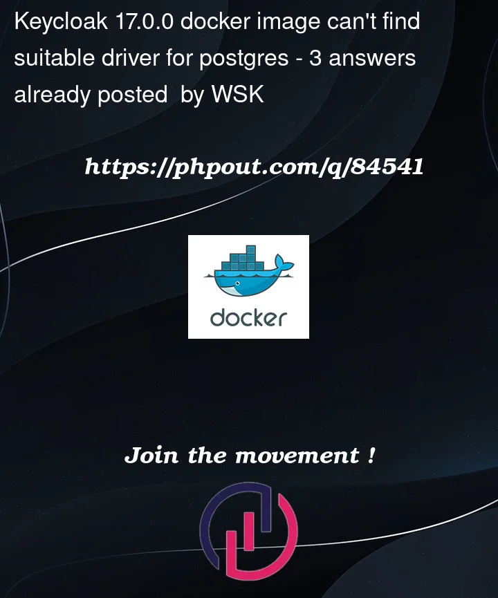 Question 84541 in Docker