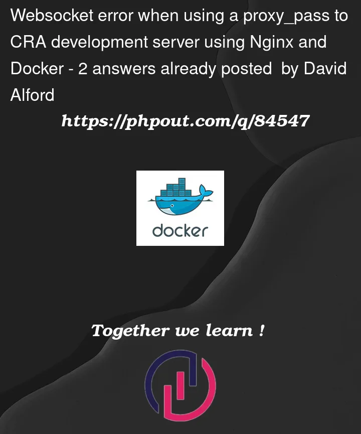 Question 84547 in Docker