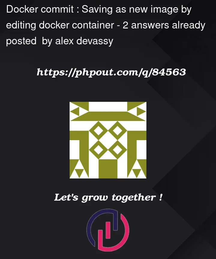 Question 84563 in Docker