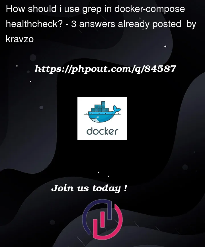 Question 84587 in Docker