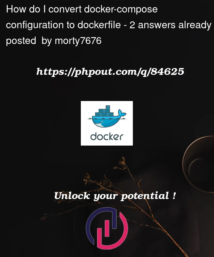 Question 84625 in Docker