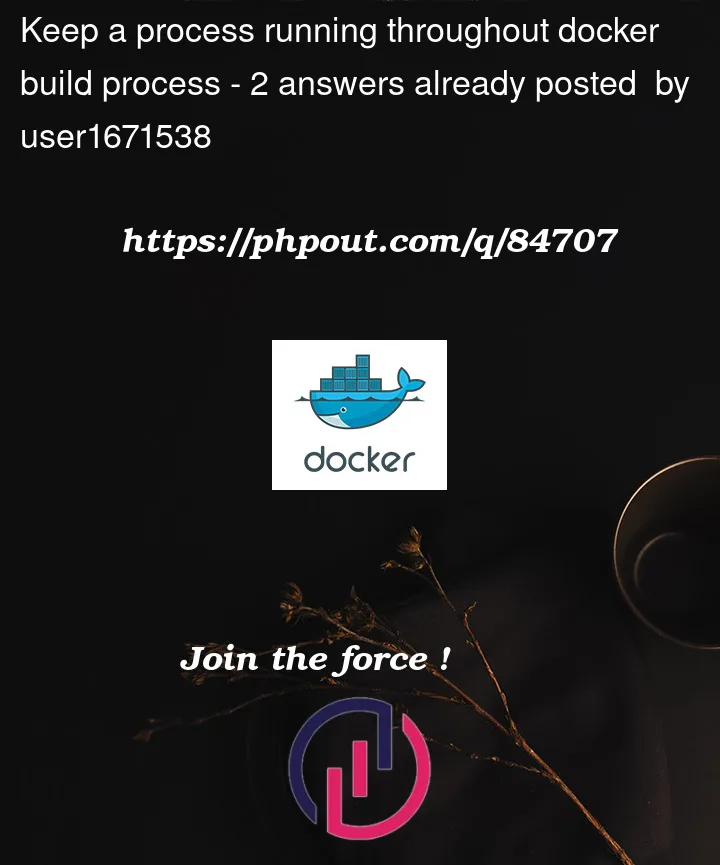 Question 84707 in Docker