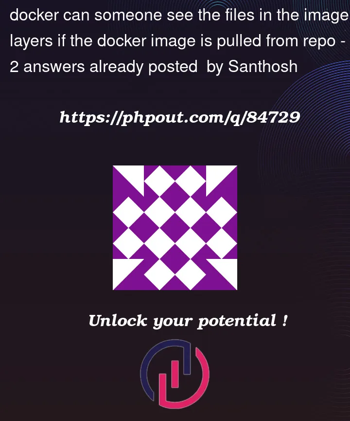 Question 84729 in Docker