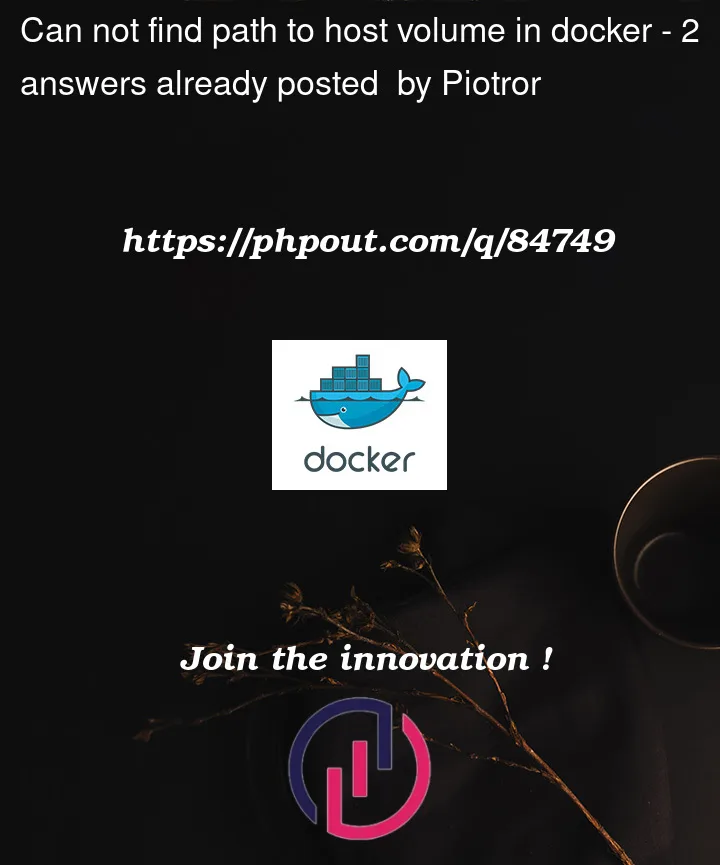 Question 84749 in Docker