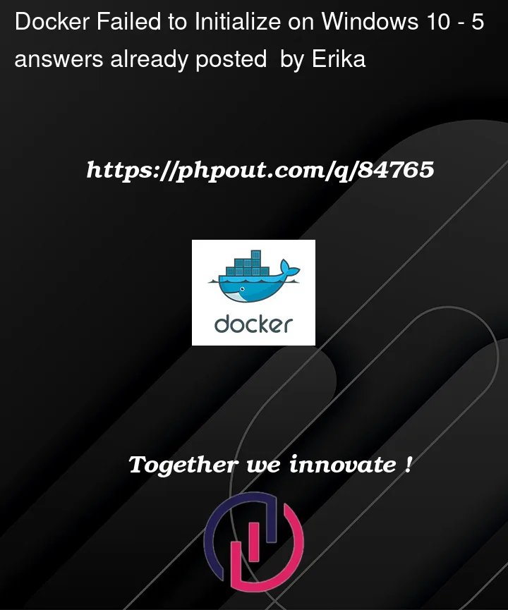 Question 84765 in Docker