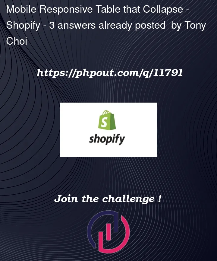 Question 11791 in Shopify