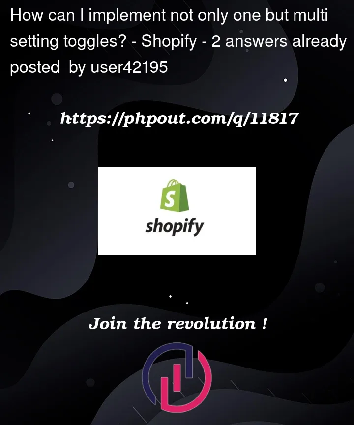 Question 11817 in Shopify