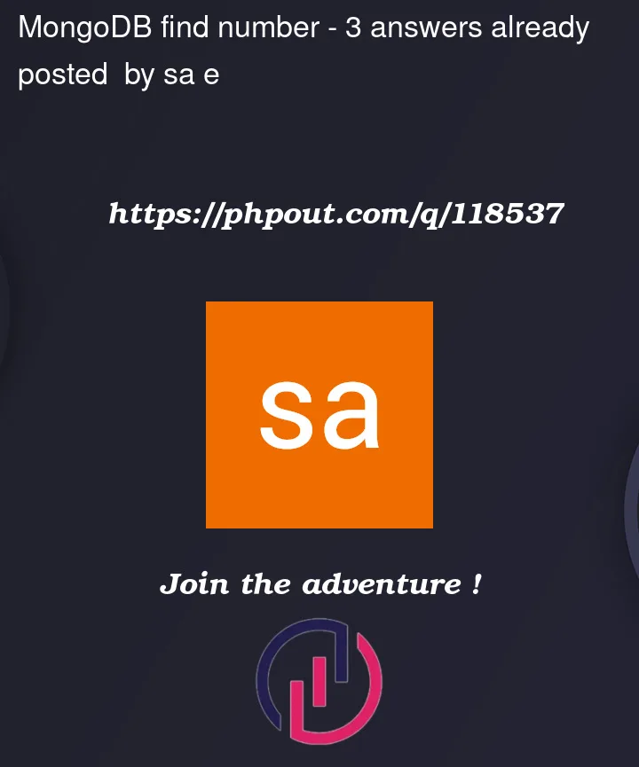Question 118537 in Mongodb
