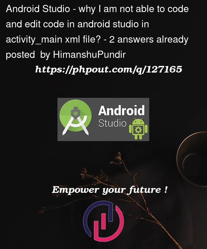 Question 127165 in Android Studio