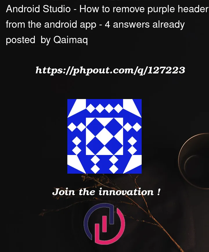 Question 127223 in Android Studio