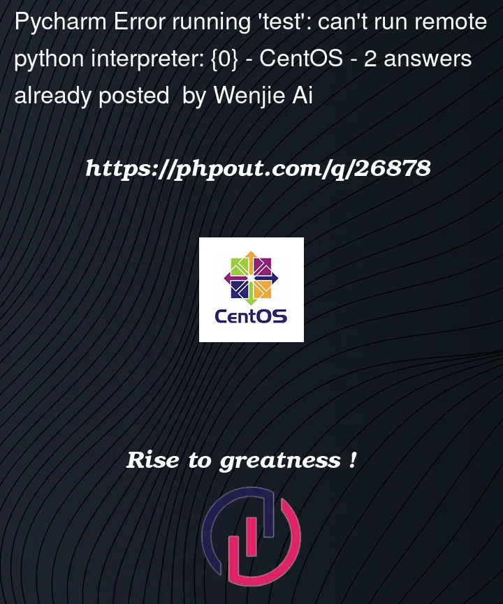 Question 26878 in CentOS