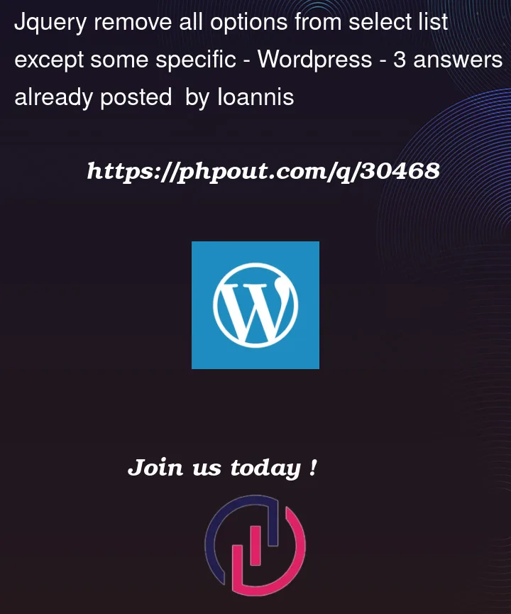 Question 30468 in Wordpress