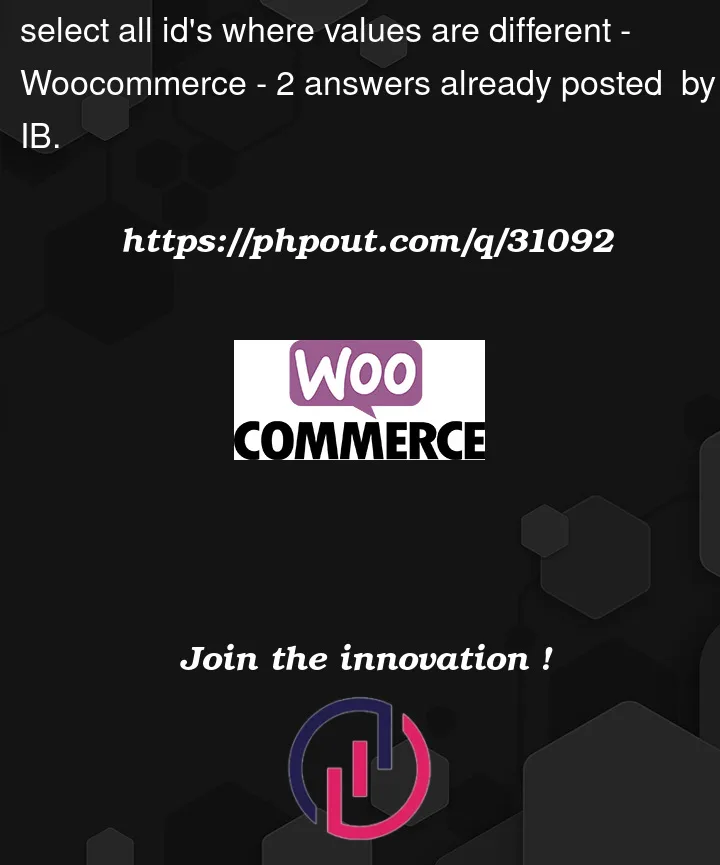 Question 31092 in Woocommerce