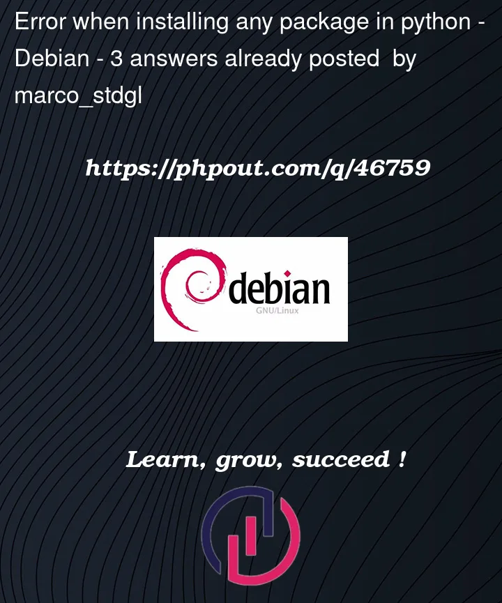 Question 46759 in Debian