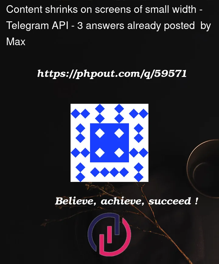 Question 59571 in Telegram API