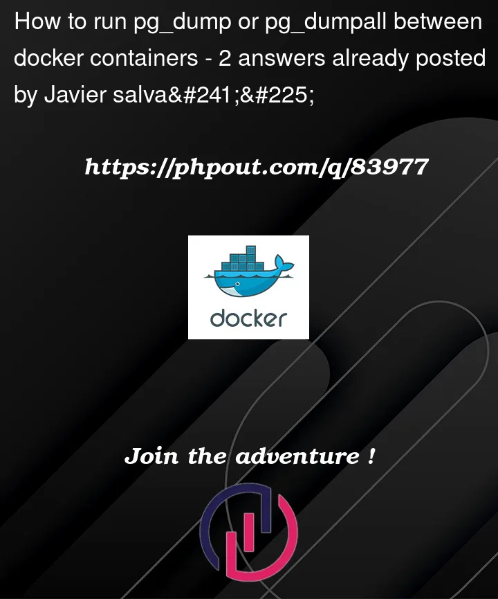 Question 83977 in Docker