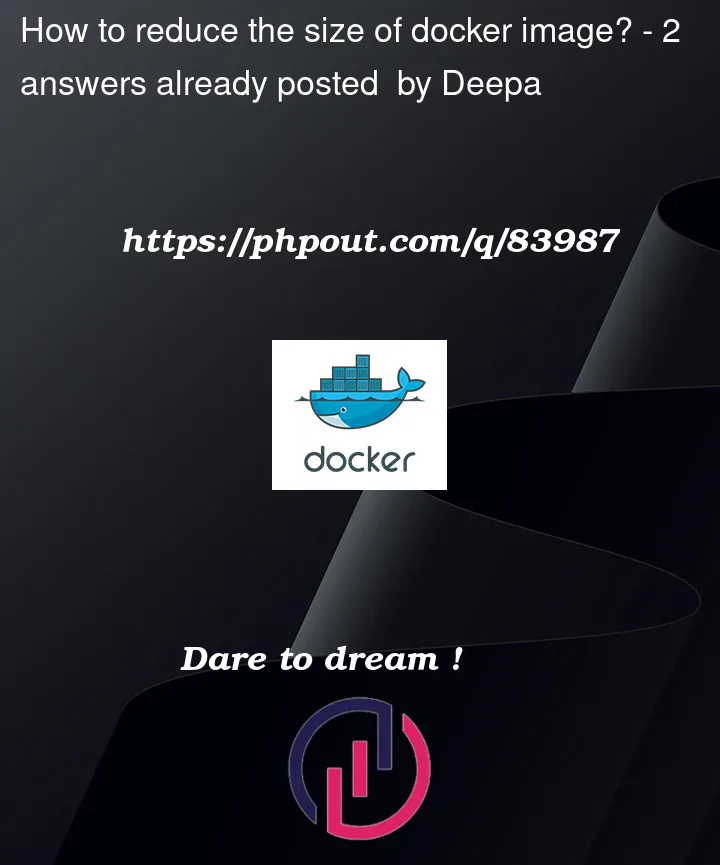 Question 83987 in Docker