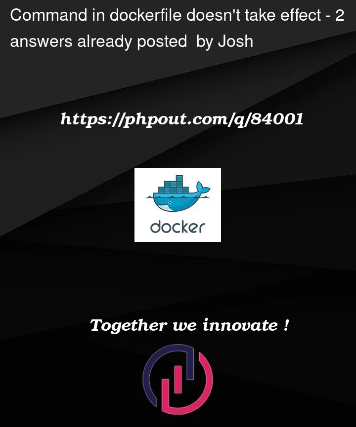 Question 84001 in Docker