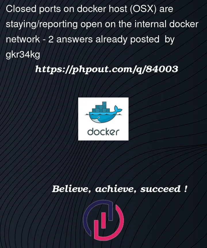 Question 84003 in Docker