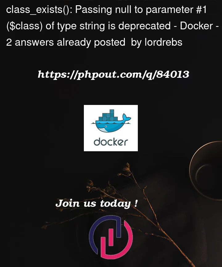 Question 84013 in Docker