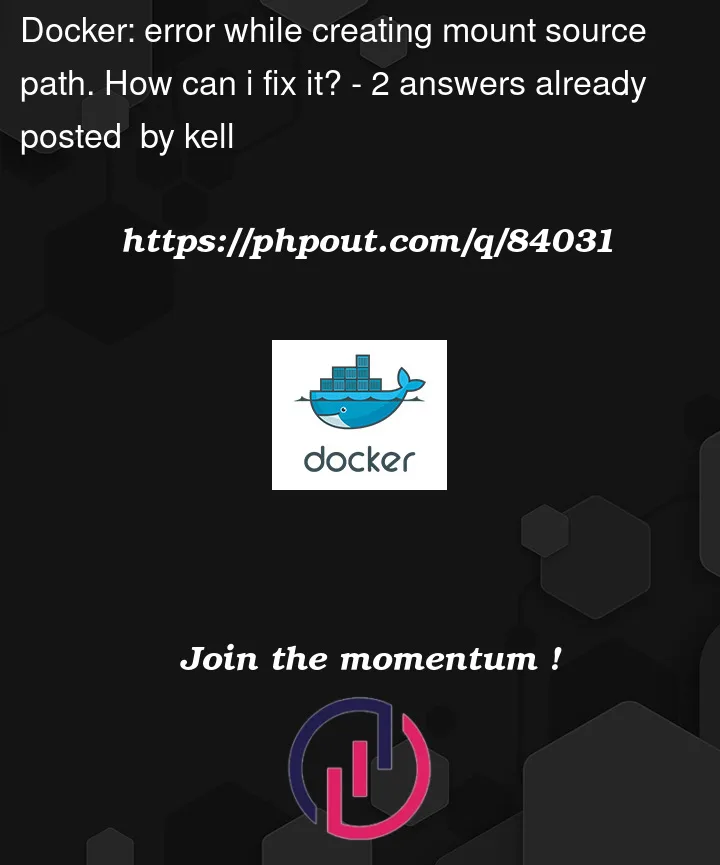 Question 84031 in Docker