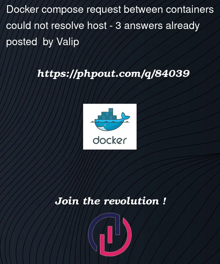 Question 84039 in Docker