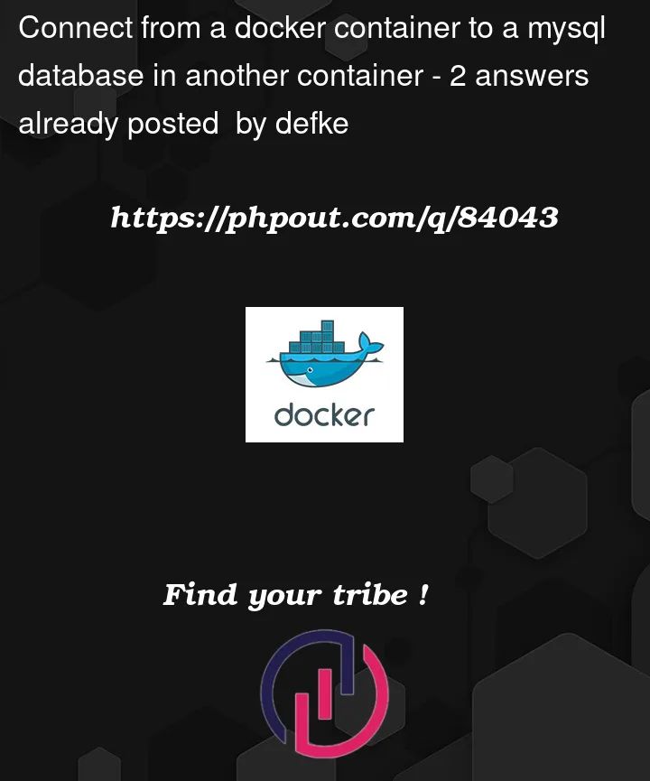 Question 84043 in Docker