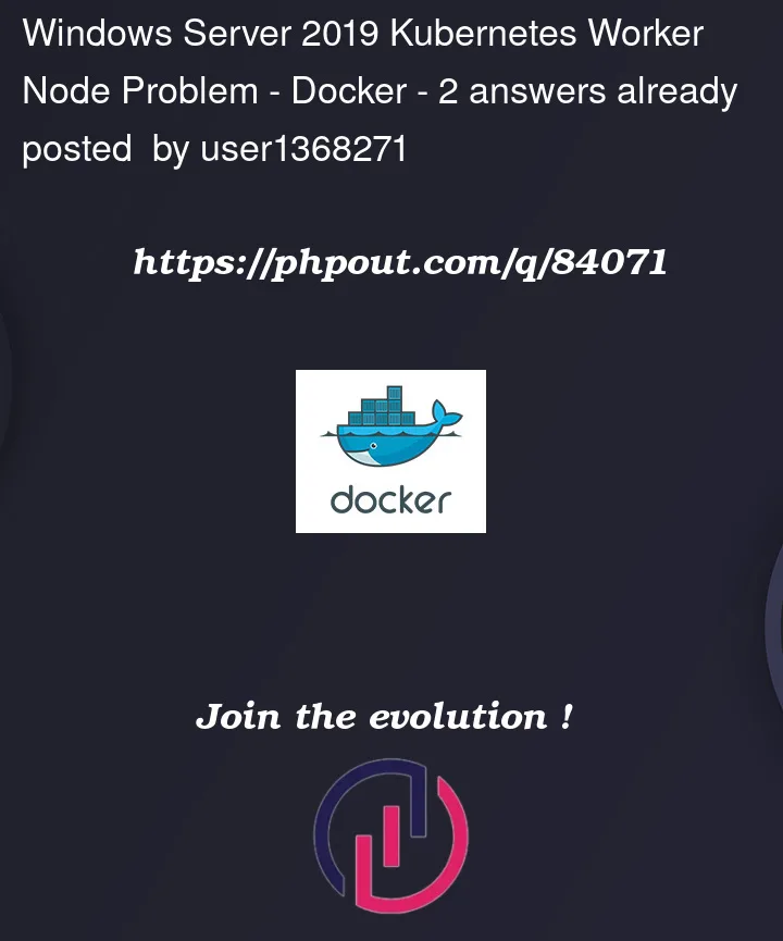 Question 84071 in Docker