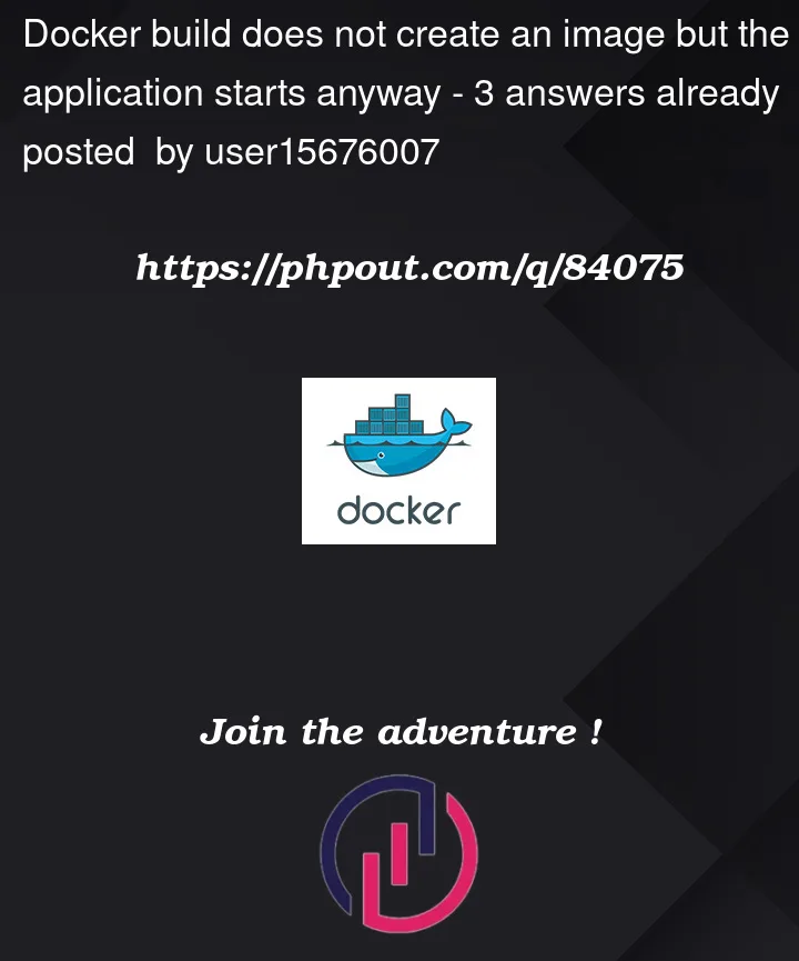 Question 84075 in Docker