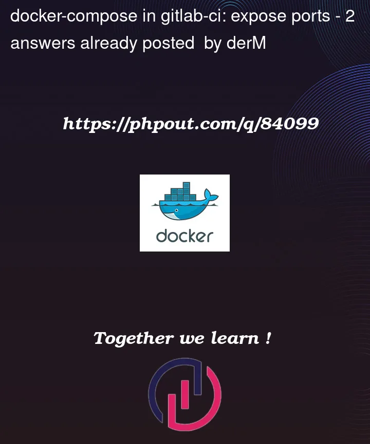 Question 84099 in Docker