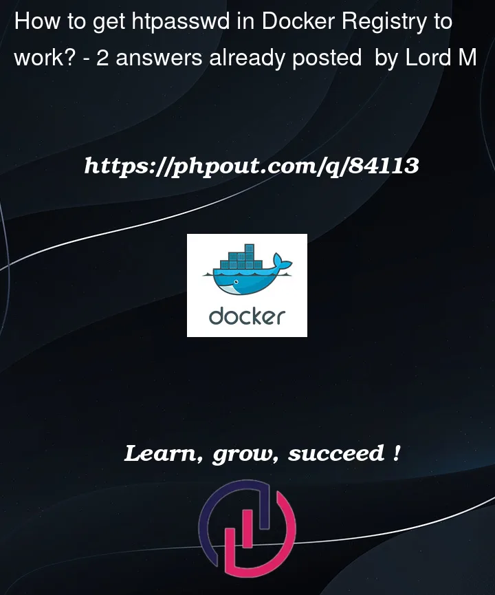 Question 84113 in Docker