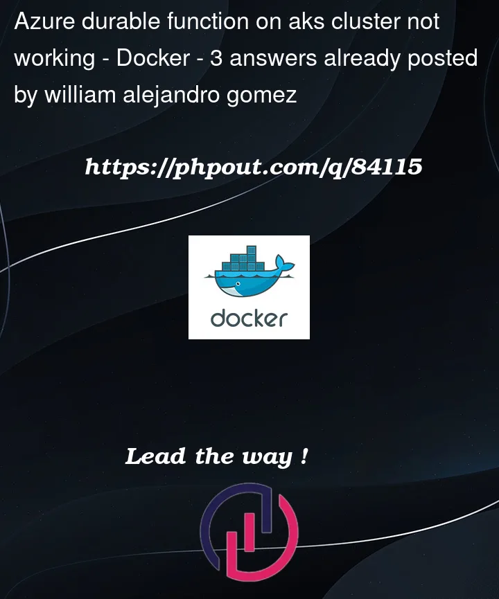 Question 84115 in Docker