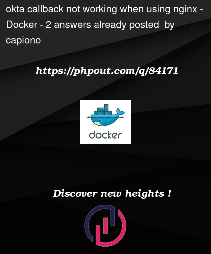 Question 84171 in Docker