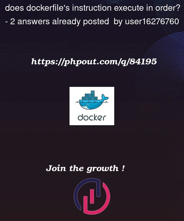 Question 84195 in Docker