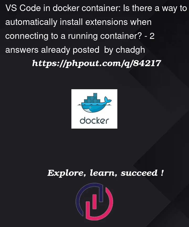 Question 84217 in Docker