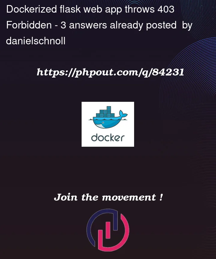 Question 84231 in Docker