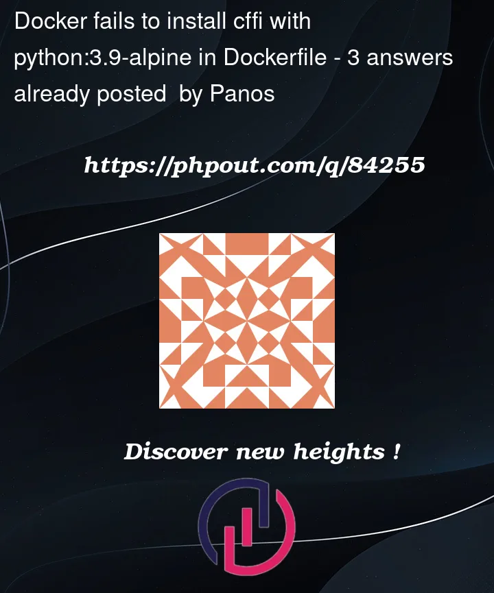 Question 84255 in Docker